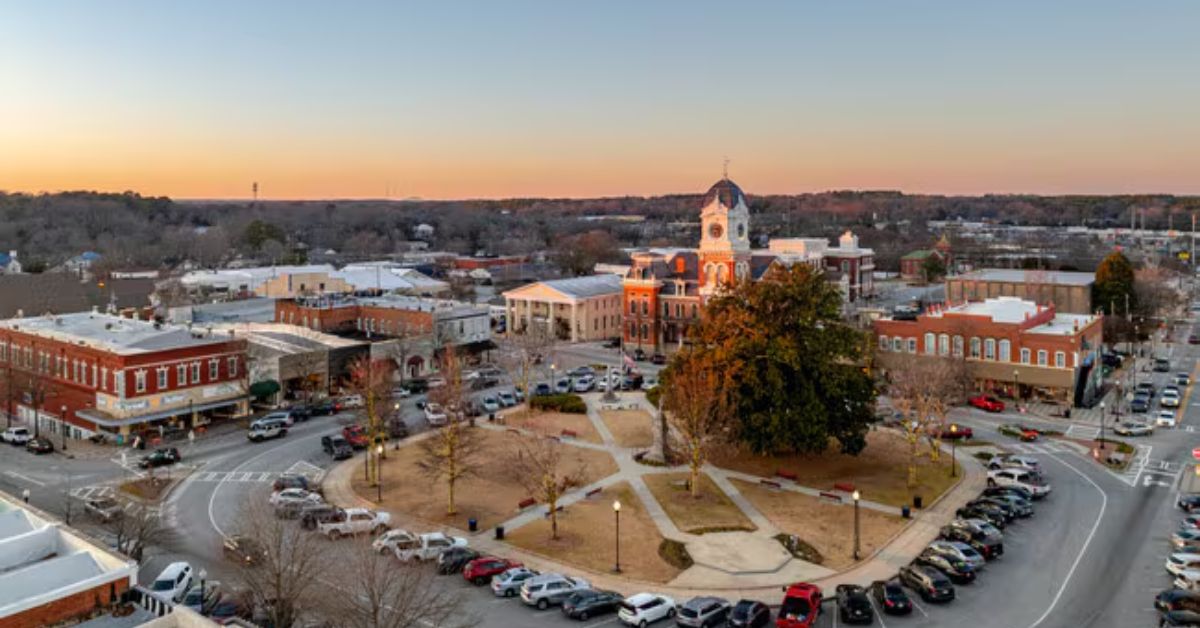The real Mystic Grill filming location in Covington, Georgia, from The Vampire Diaries