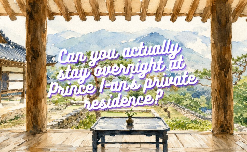Can you actually stay overnight at Prince I-an's private residence